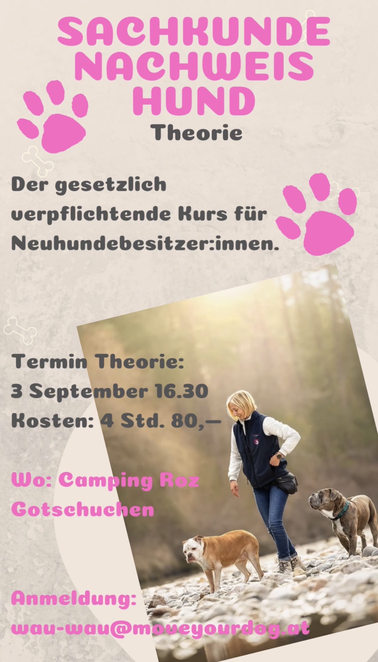 Flyer - Sachkundenachweis Hund Theorie